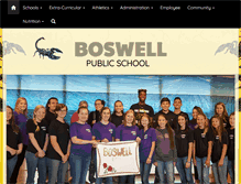 Tablet Screenshot of boswellschools.org
